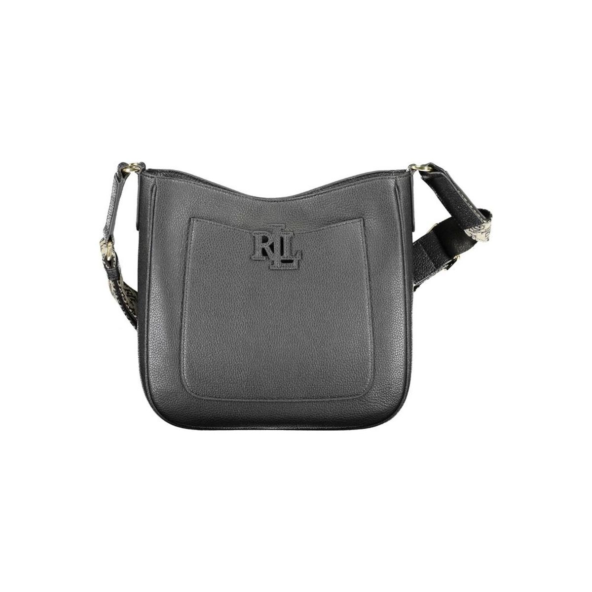 Ralph Lauren Black Leather Handbag