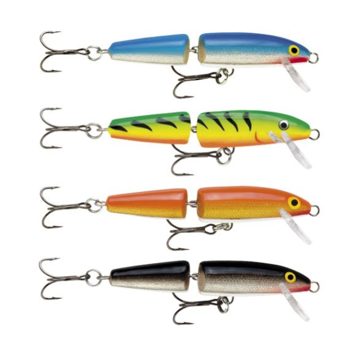 Rapala Jointed Floating 7cm - Gold Fluo Red