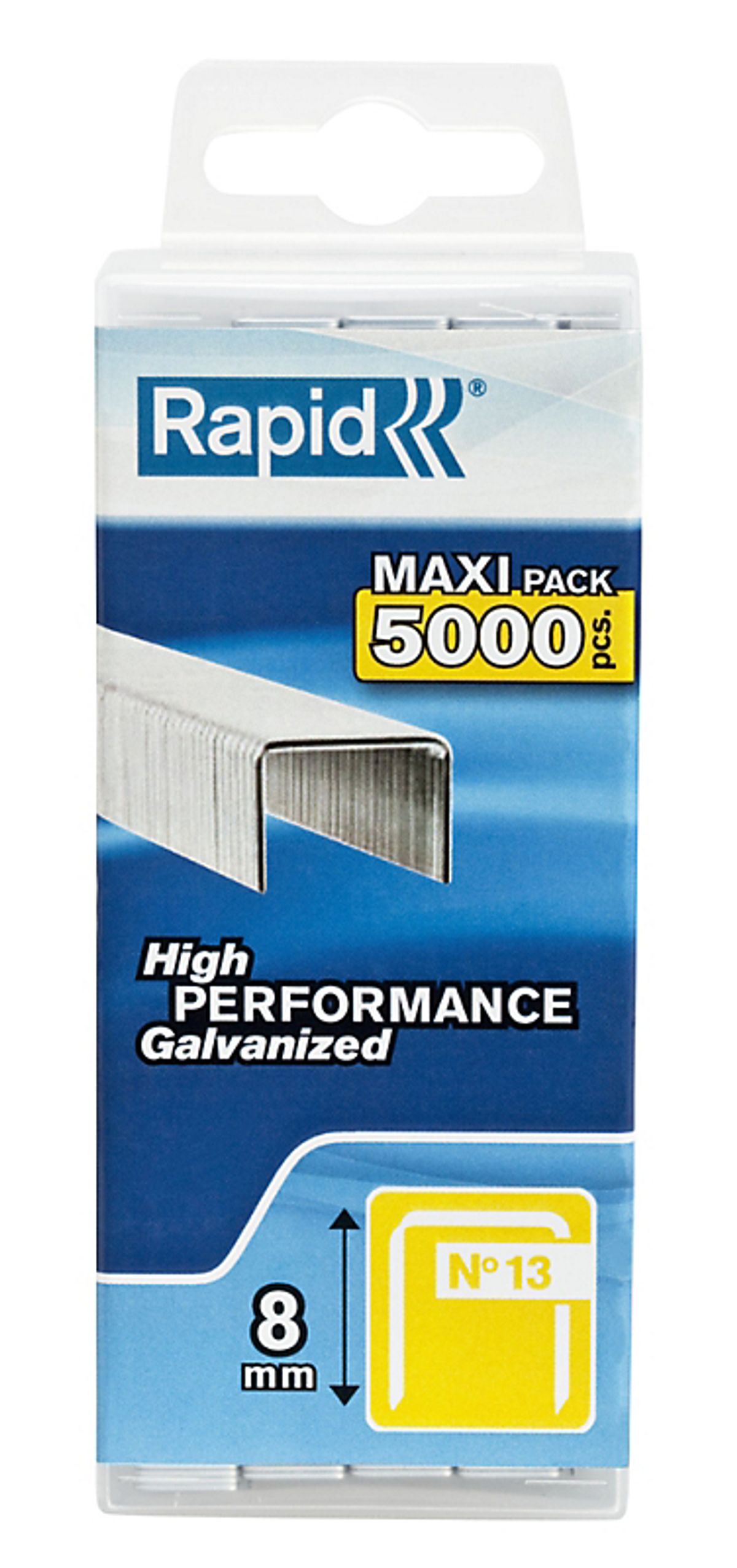 Rapid 13-8mm 5m hæfteklammer PP Box m-hang 40303080