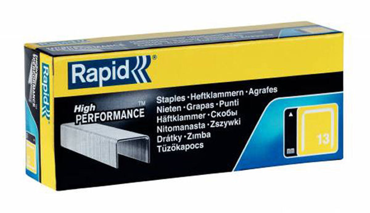 Rapid high performance hæfteklammer 13/4mm 5000 stk.