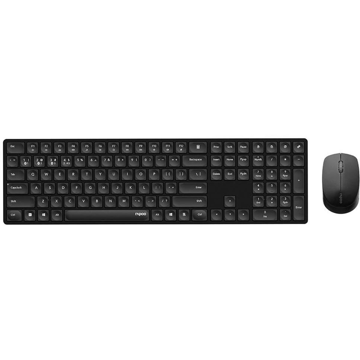 RAPOO 8020M trådløs tastatur & mus sort