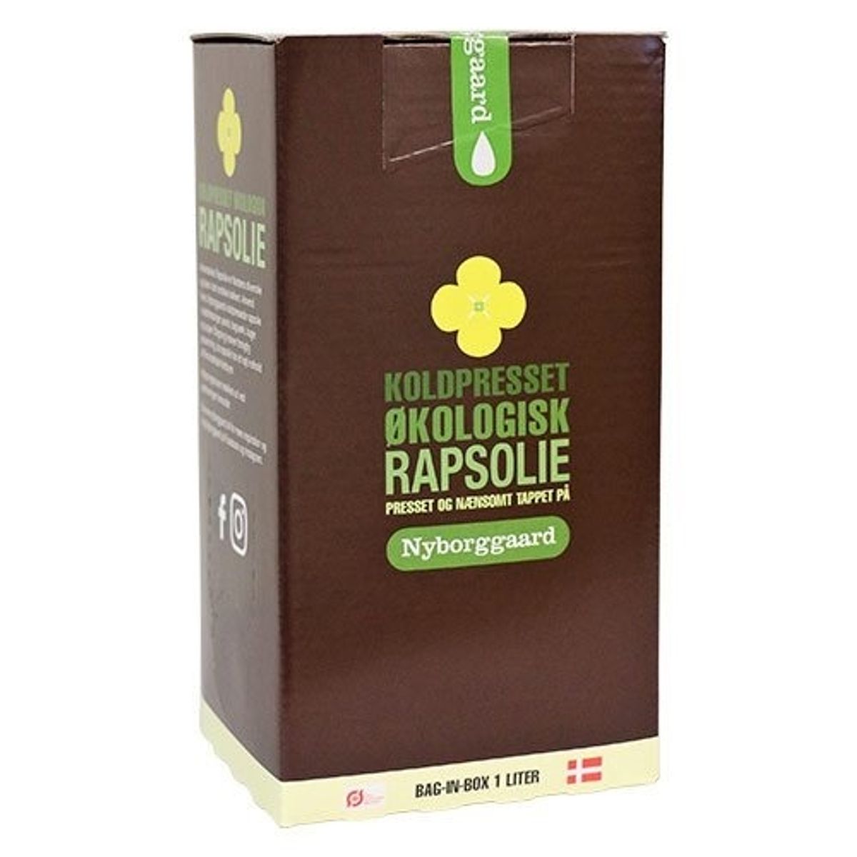 Rapsolie Økologisk Nyborggaard - 1 liter