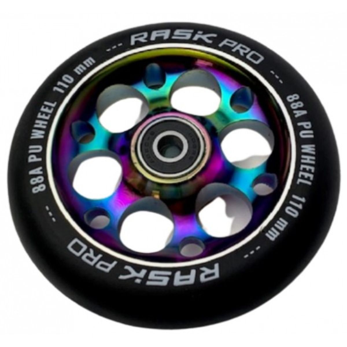 RASK PRO 110 mm ALU NEOCHROME hjul med ABEC-9