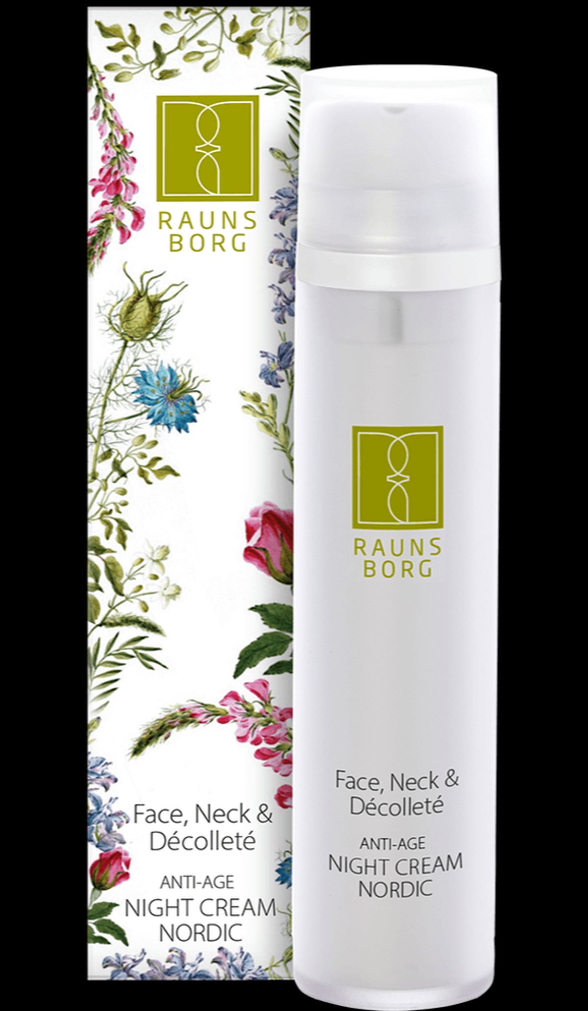 Raunsborg Face, Neck & Decolleté Anti-Age Night Cream, 50ml.