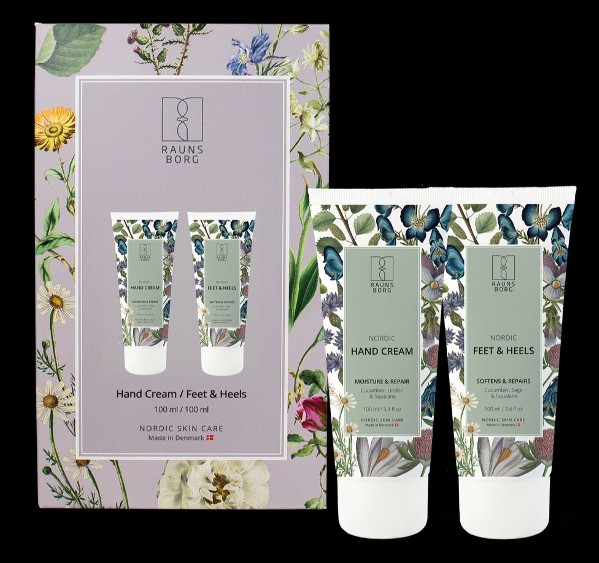 Raunsborg Nordic Gaveæske Hand Cream & Feet&Heels, 100ml.