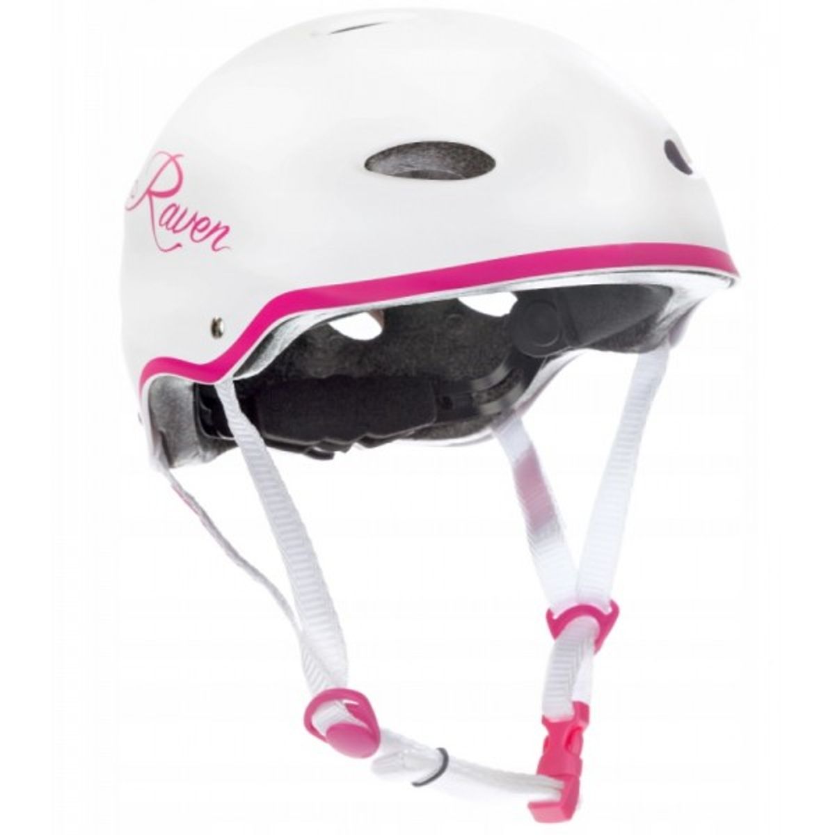 Raven F511 Skaterhjelm Hvid/PINK