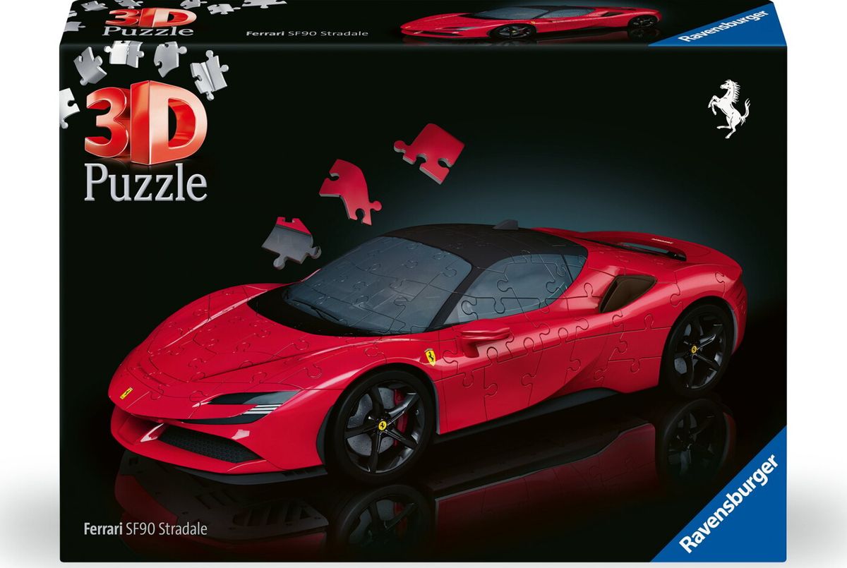 Ravensburger - 3d Puslespil Ferrari Sf90 Stradale 108 Brikker