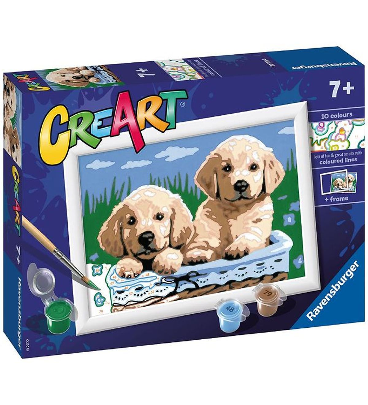 Ravensburger CreArt Malesæt - Cute Puppies