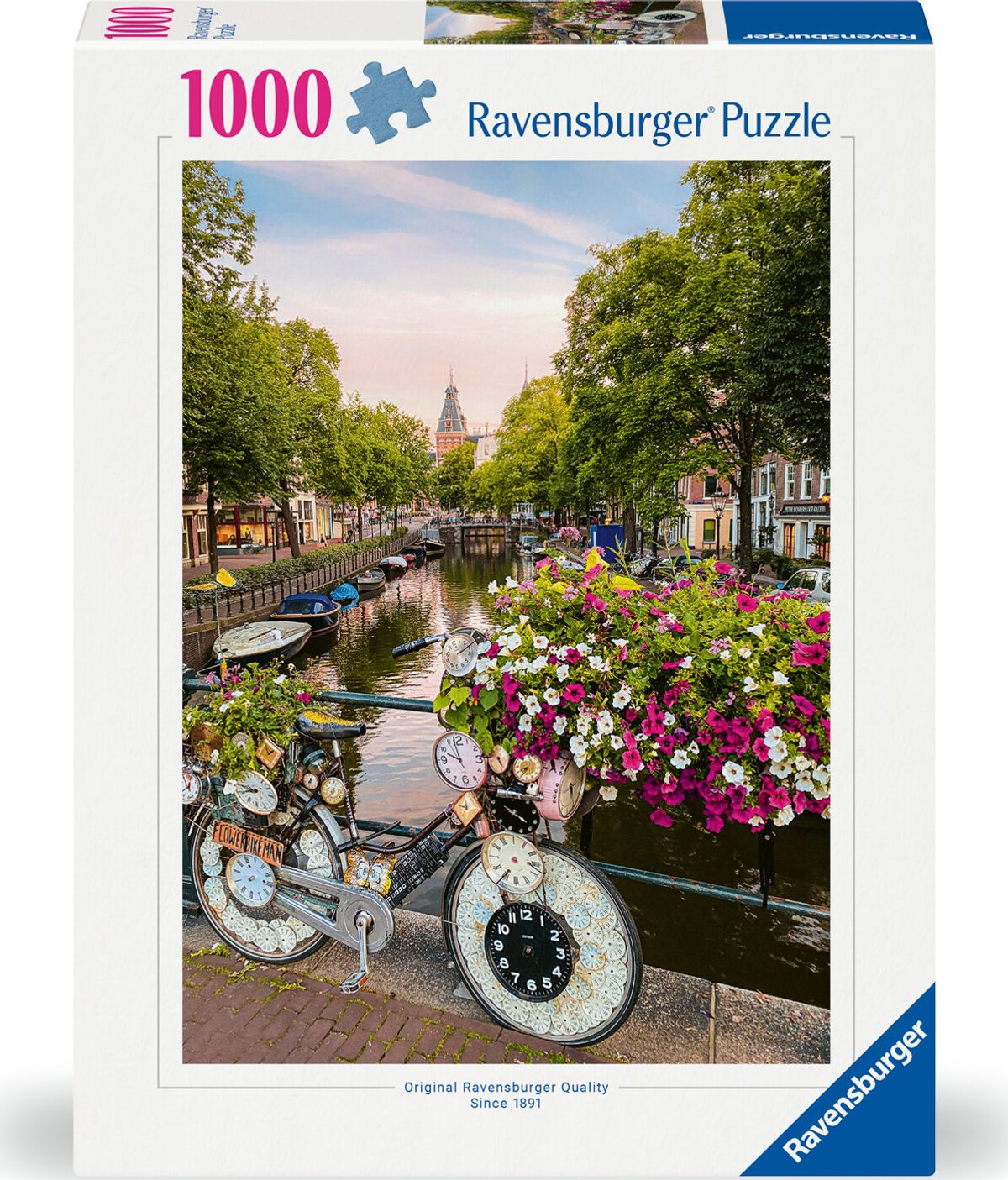 Ravensburger Puslespil - 1000 Brikker - Cykel I Amsterdam