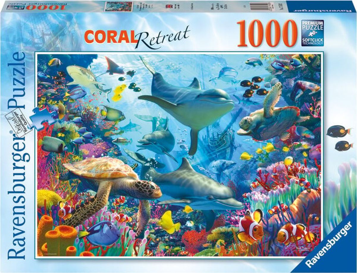 Ravensburger Puslespil - 1000 Brikker - Koralrev Retreat