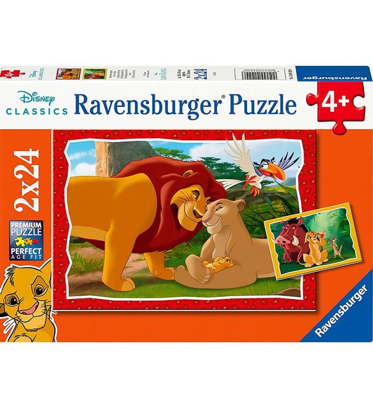 Ravensburger Puslespil - 2x24 Brikker - The Lion King