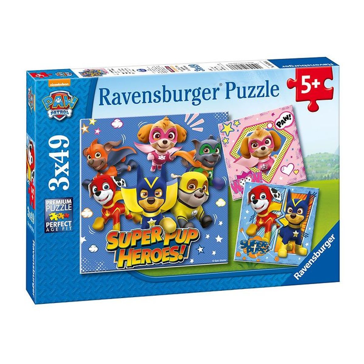 Ravensburger Puslespil - 3x49 Brikker - Paw Patrol Super Pups