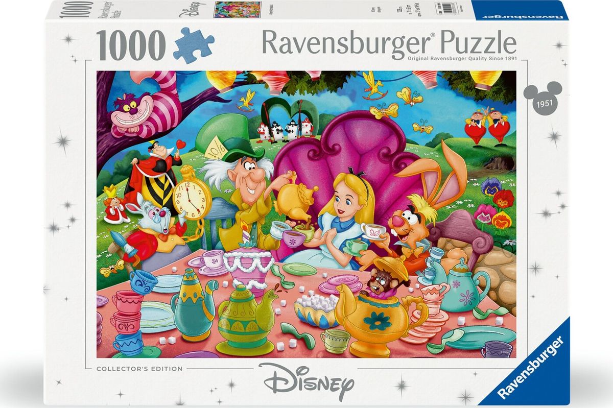 Ravensburger Puslespil - Alice In Wonderland - Disney - 1000 Brikker