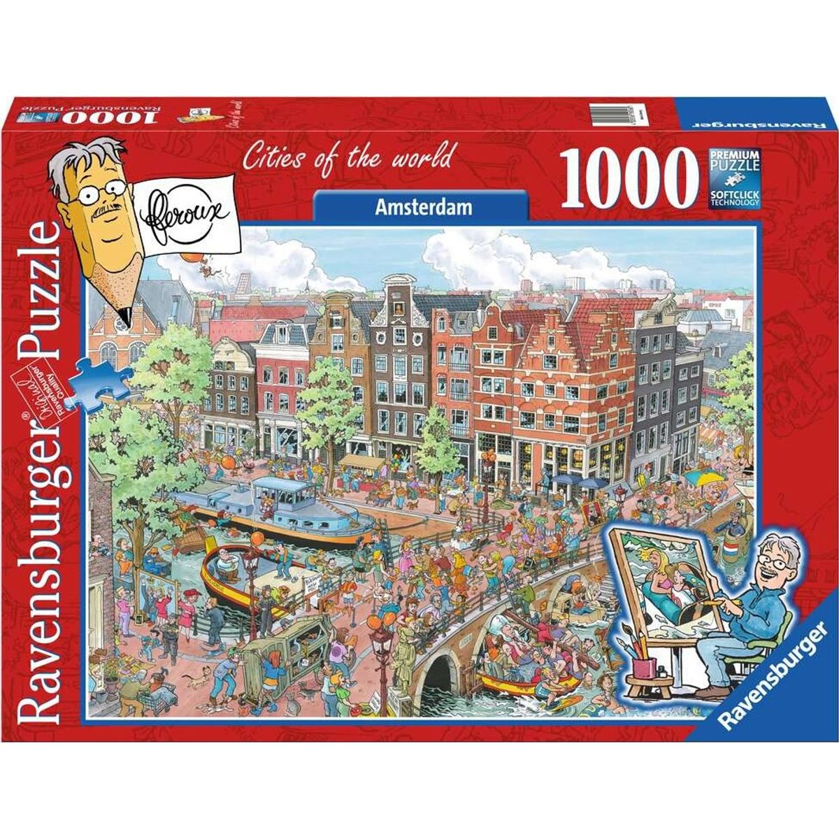 Ravensburger Puslespil - Amsterdam - 1000 Brikker