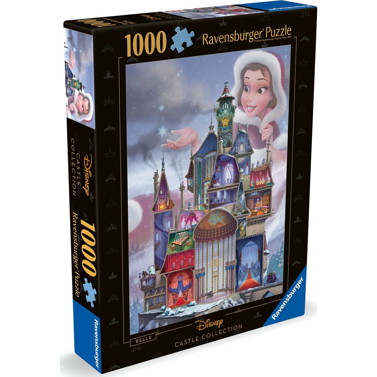 Ravensburger Puslespil - Disney Castle - Belle - 1000 Brikker