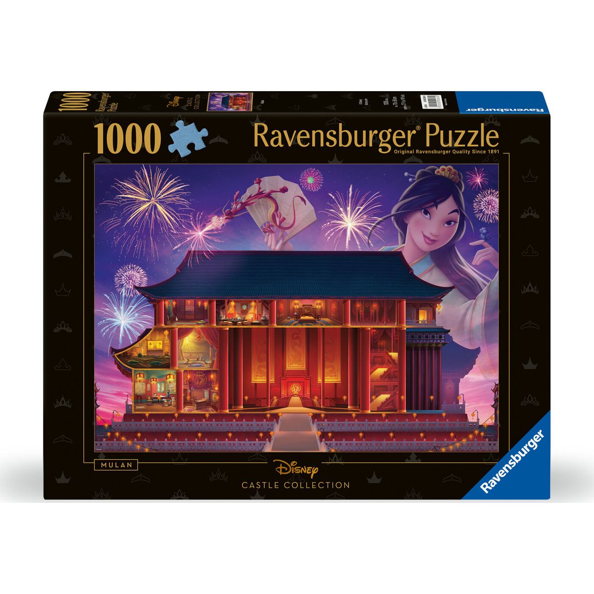 Ravensburger Puslespil - Disney Castle - Mulan - 1000 Brikker