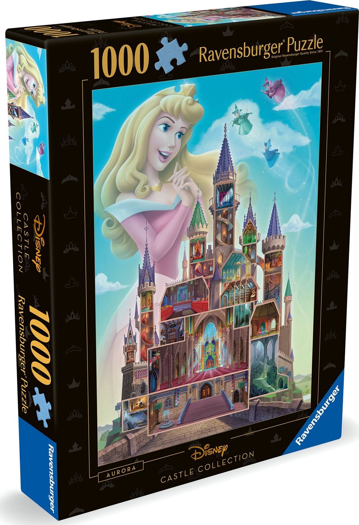 Ravensburger Puslespil - Disney Castle - Tornerose - 1000 Brikker