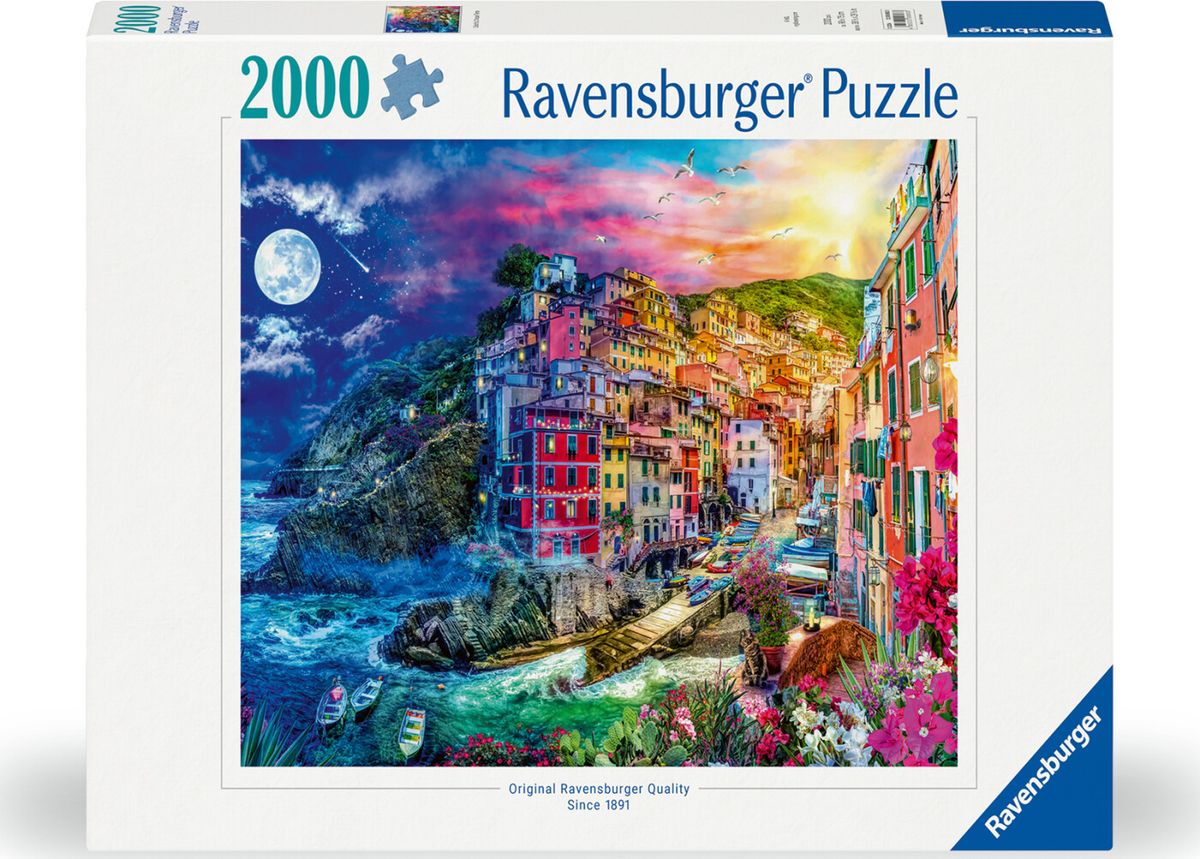 Ravensburger Puslespil - Farverige Cinque Terre - 2000 Brikker