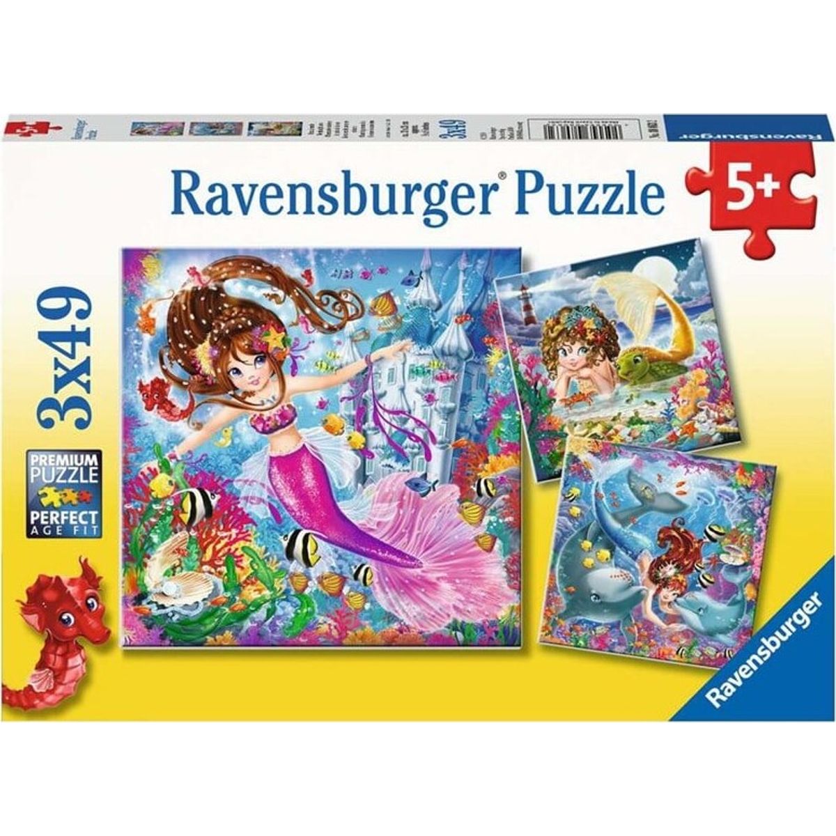 Ravensburger Puslespil - Havfruer - 3x49 Brikker