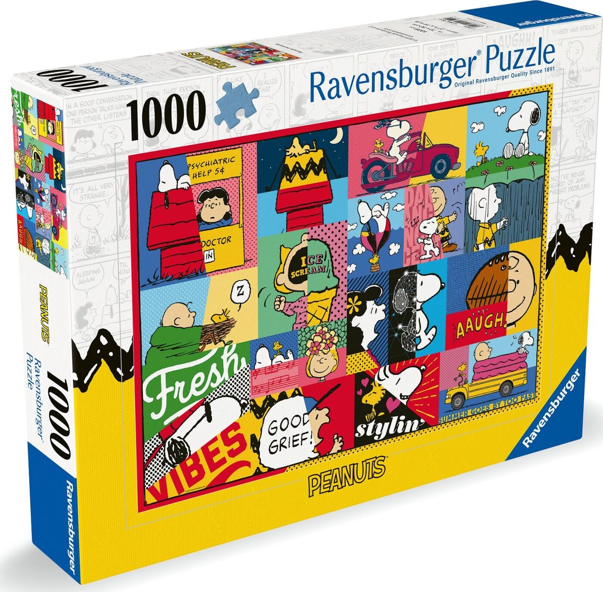 Ravensburger Puslespil - Peanuts - Snoopy Moments - 1000 Brikker