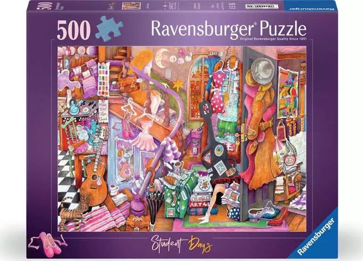 Ravensburger Puslespil - Student Days - 500 Brikker