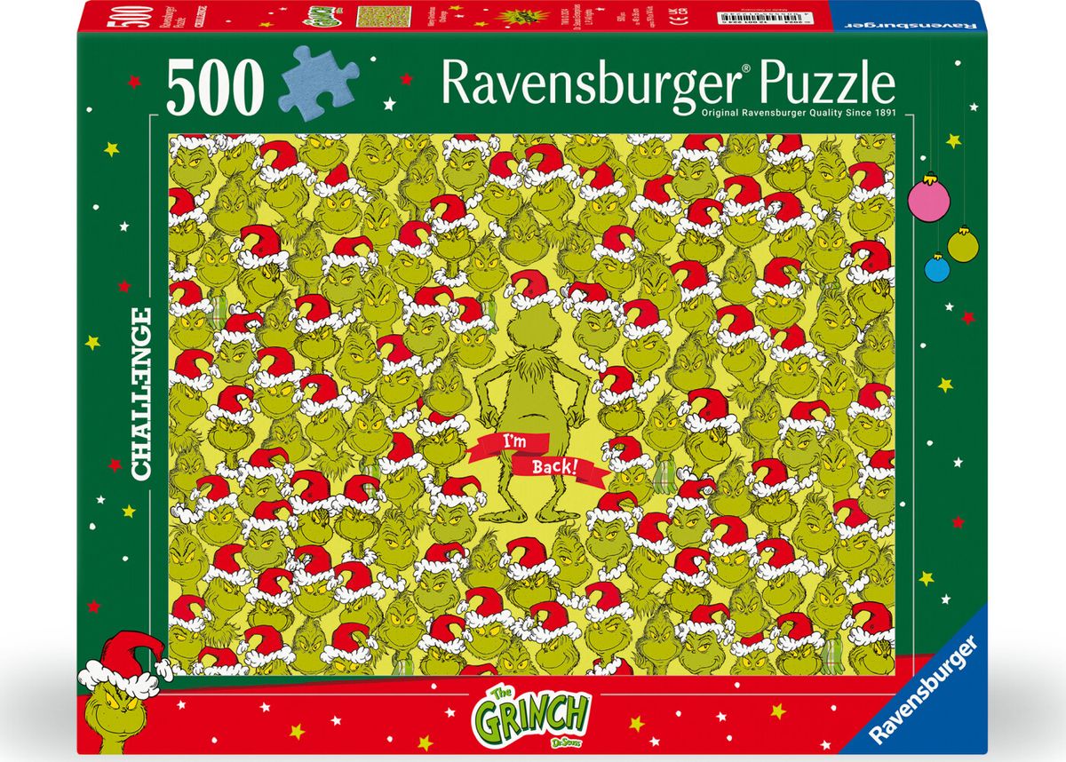 Ravensburger Puslespil - The Grinch - Challenge - 500 Brikker