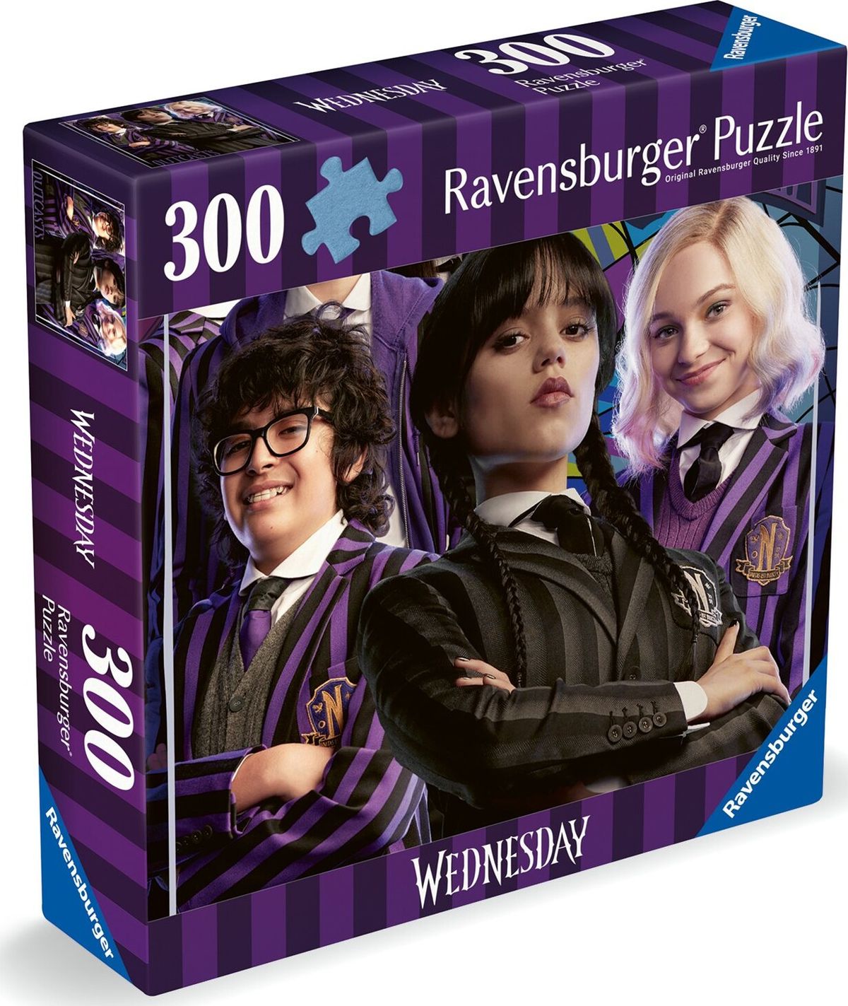 Ravensburger Puslespil - Wednesday - Outcasts Are In - 300 Brikker