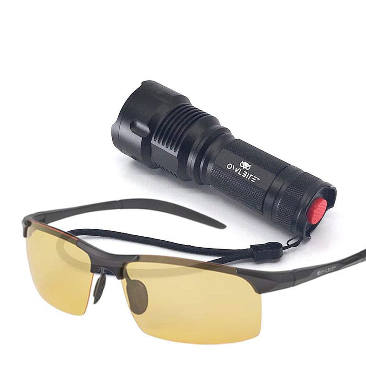 Ravlygte: 2-i-1 combi UV & LED lygte - OwlBite® kvalitet - Ravlygte + ravbrille