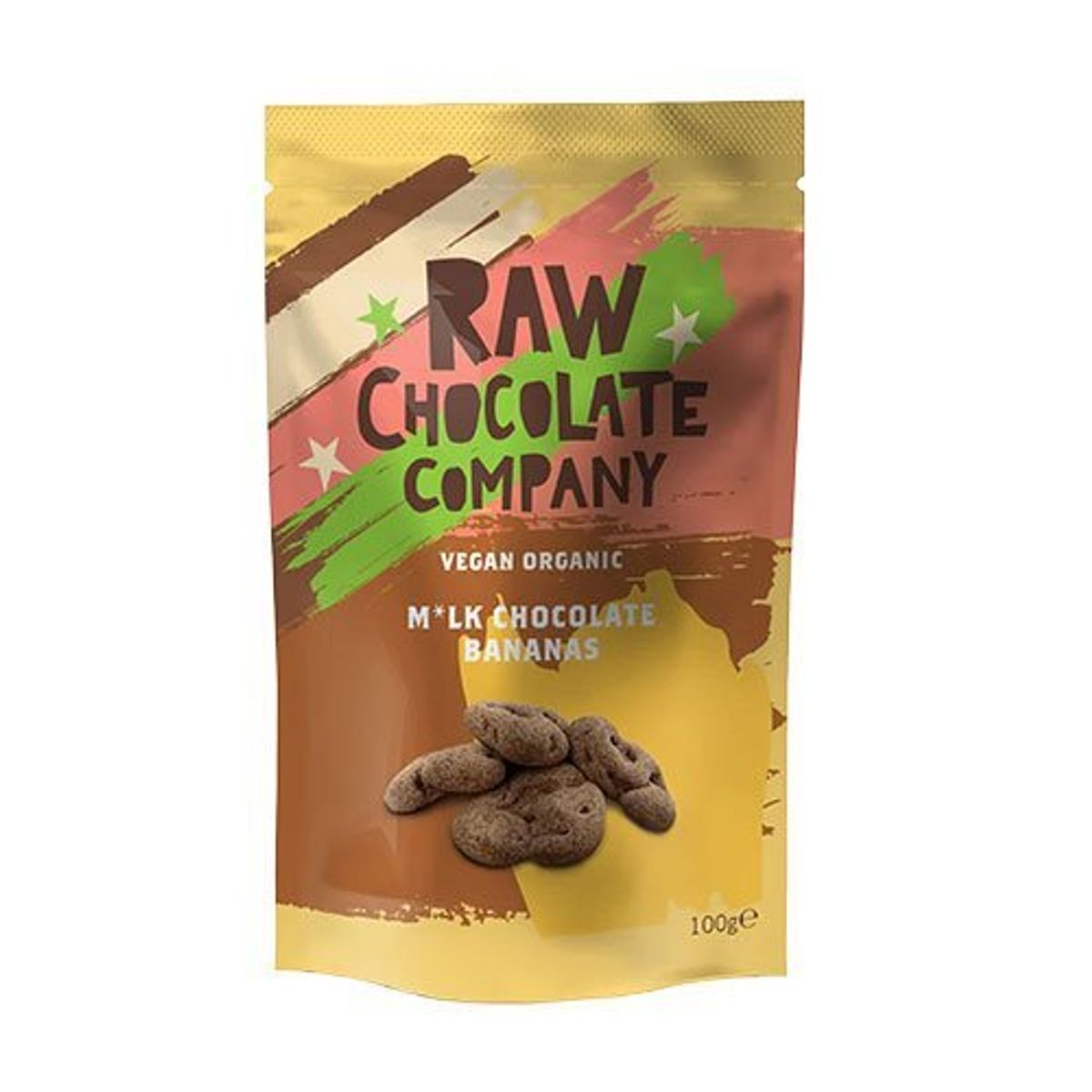 Raw Chokolade M*lk bananer Ø, 100g