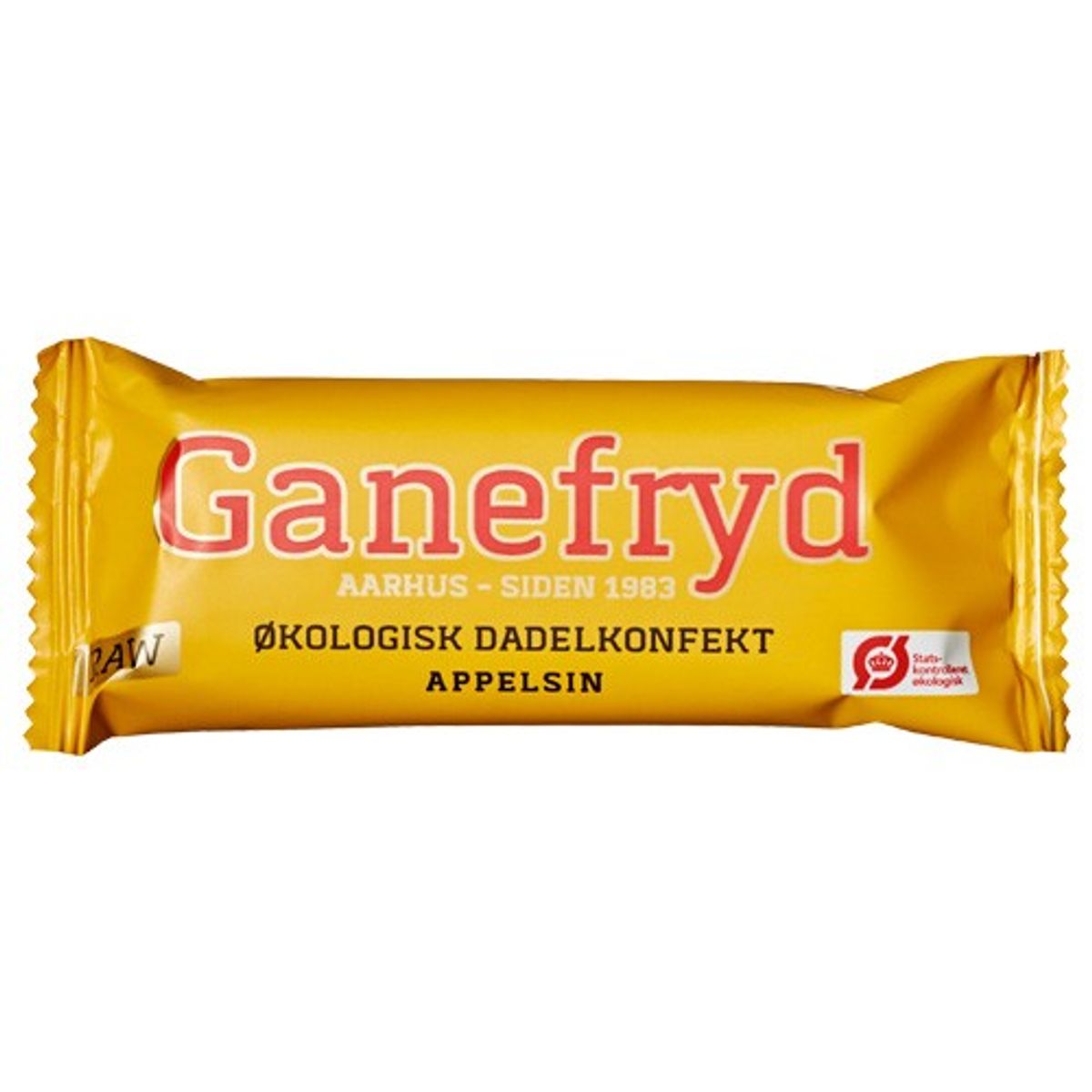 Rawbar Dadelkonfekt Appelsin Økologisk - 50 gram - Ganefryd