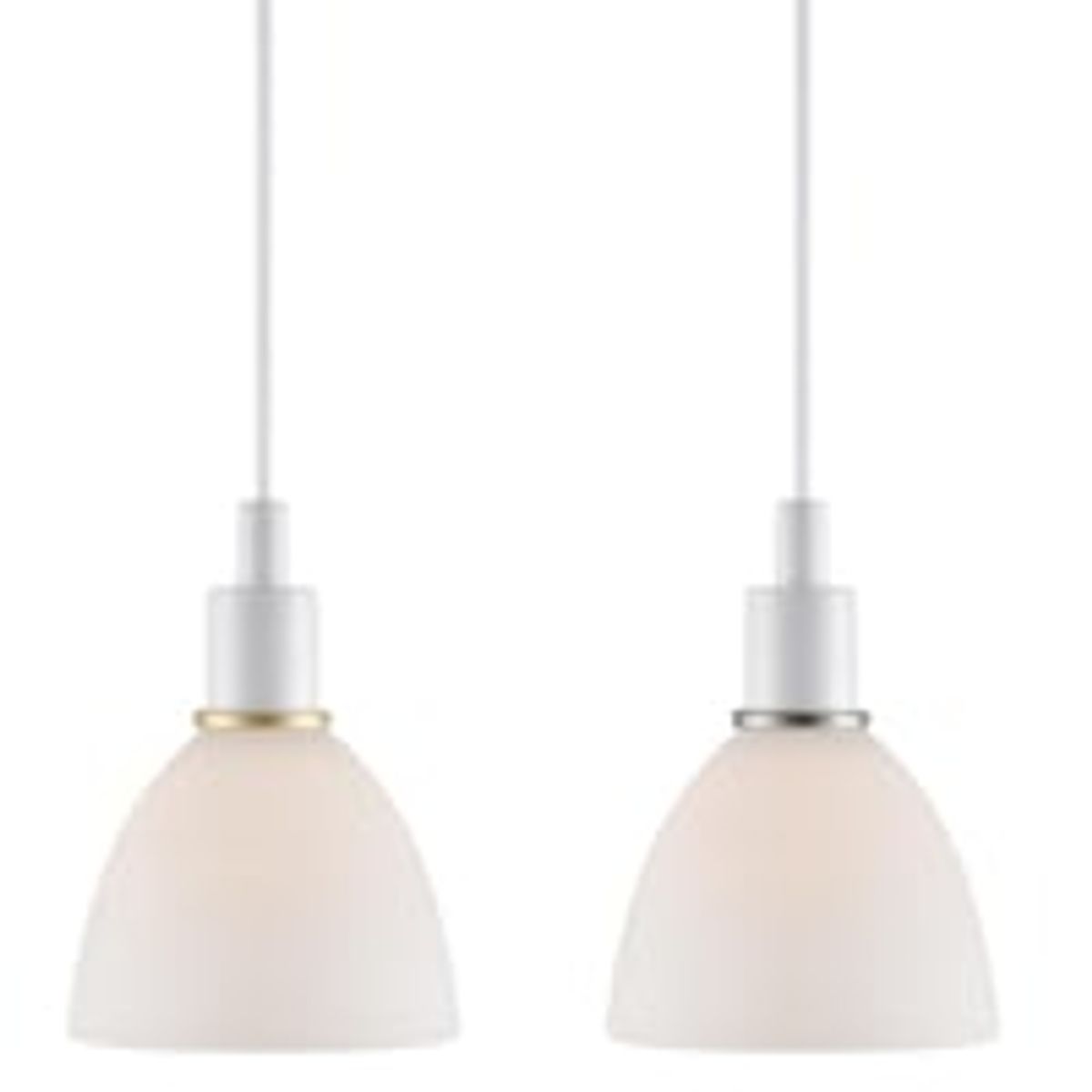 Ray pendler, E14, opal hvidt glas, hvid, 2-kit - Nordlux (restsalg)