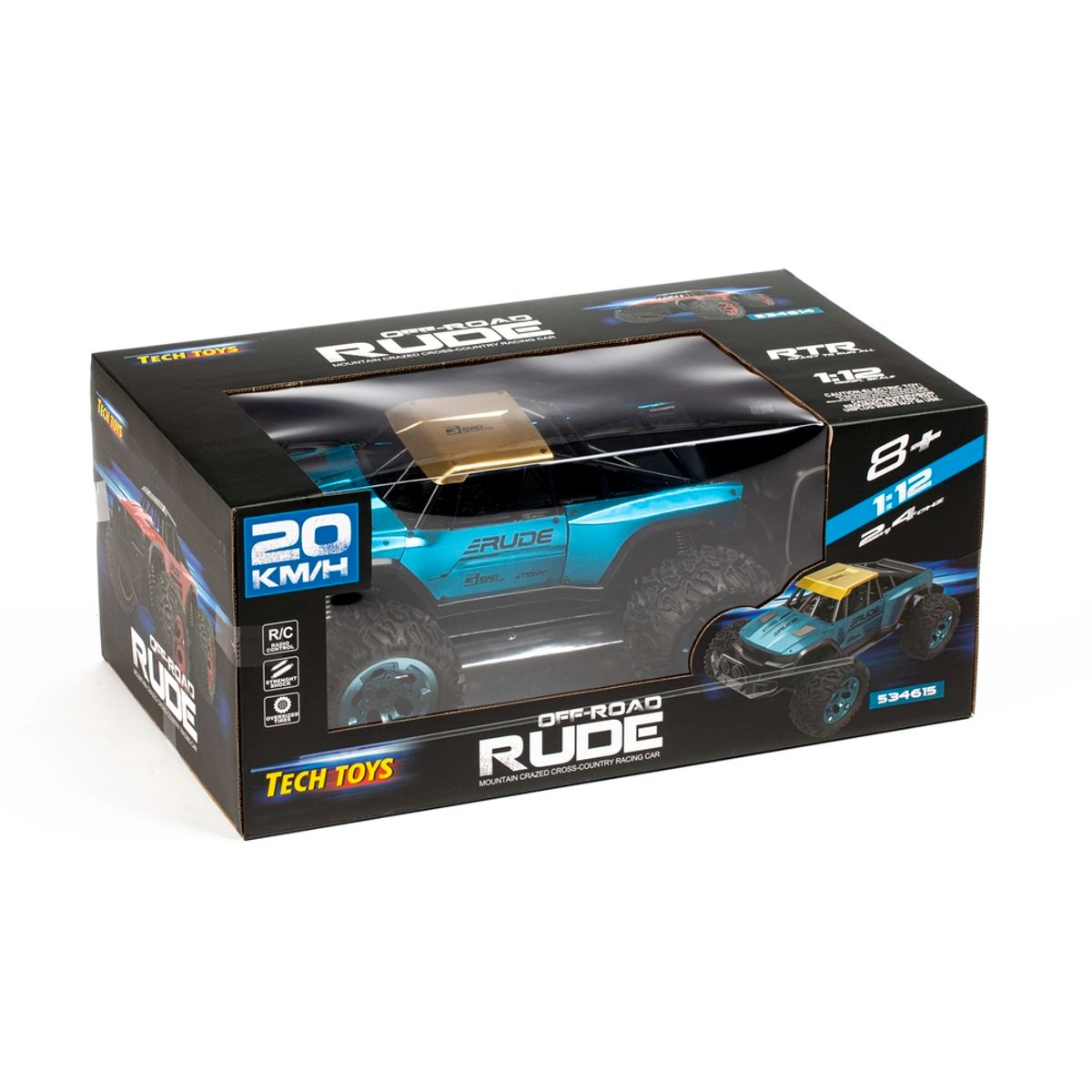 RC Rude Off-Road metal blå/guld