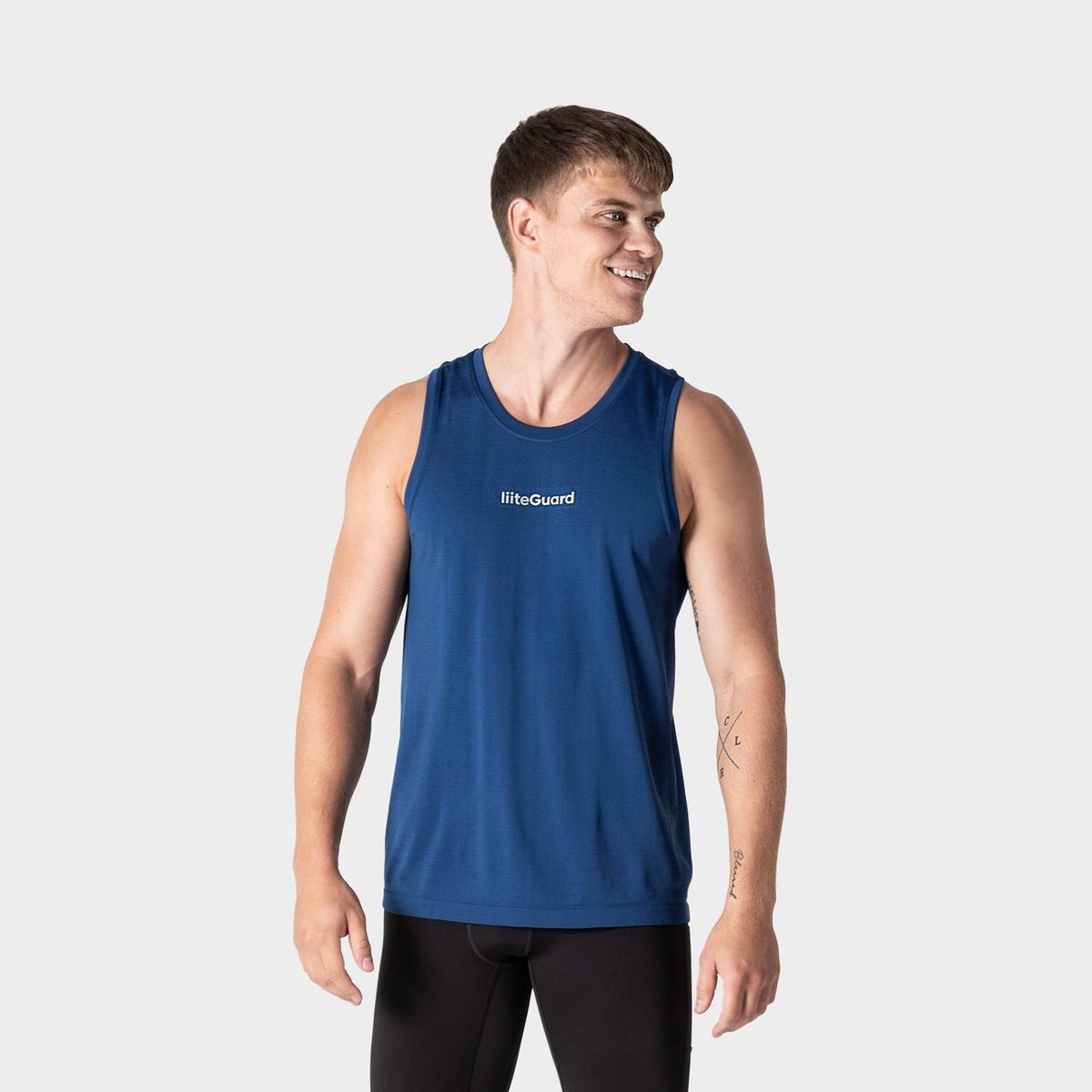 RE-LIITE SINGLET (MEN) - Blue melange