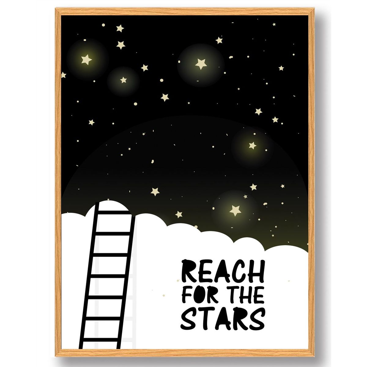 Reach for the stars - plakat (Størrelse: M - 30x40cm)