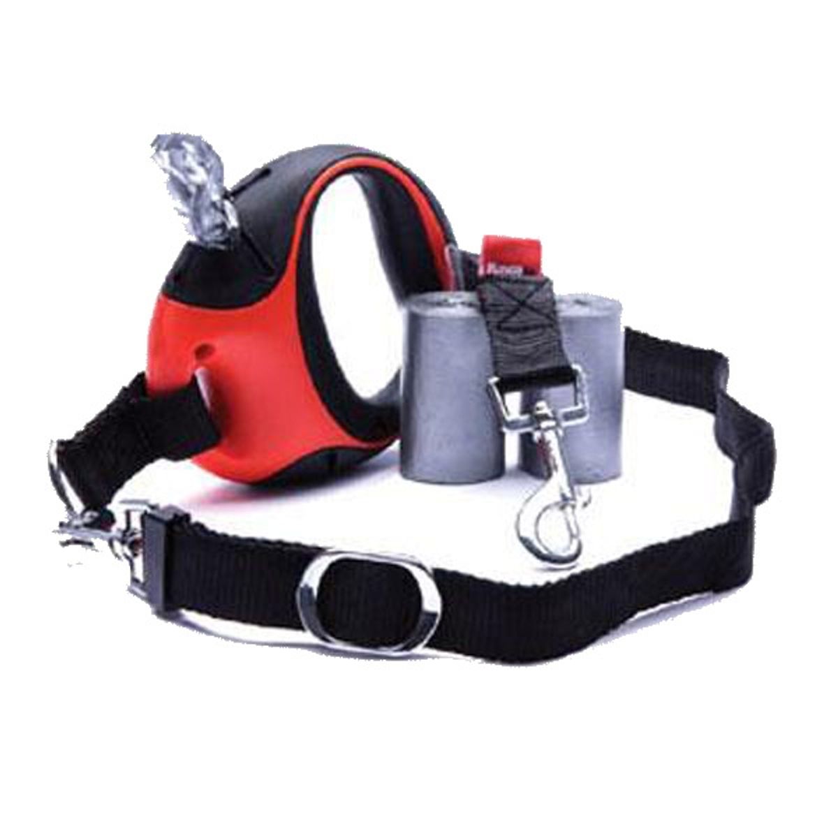 Ready Leash hundeline fra RascoDog -Rød