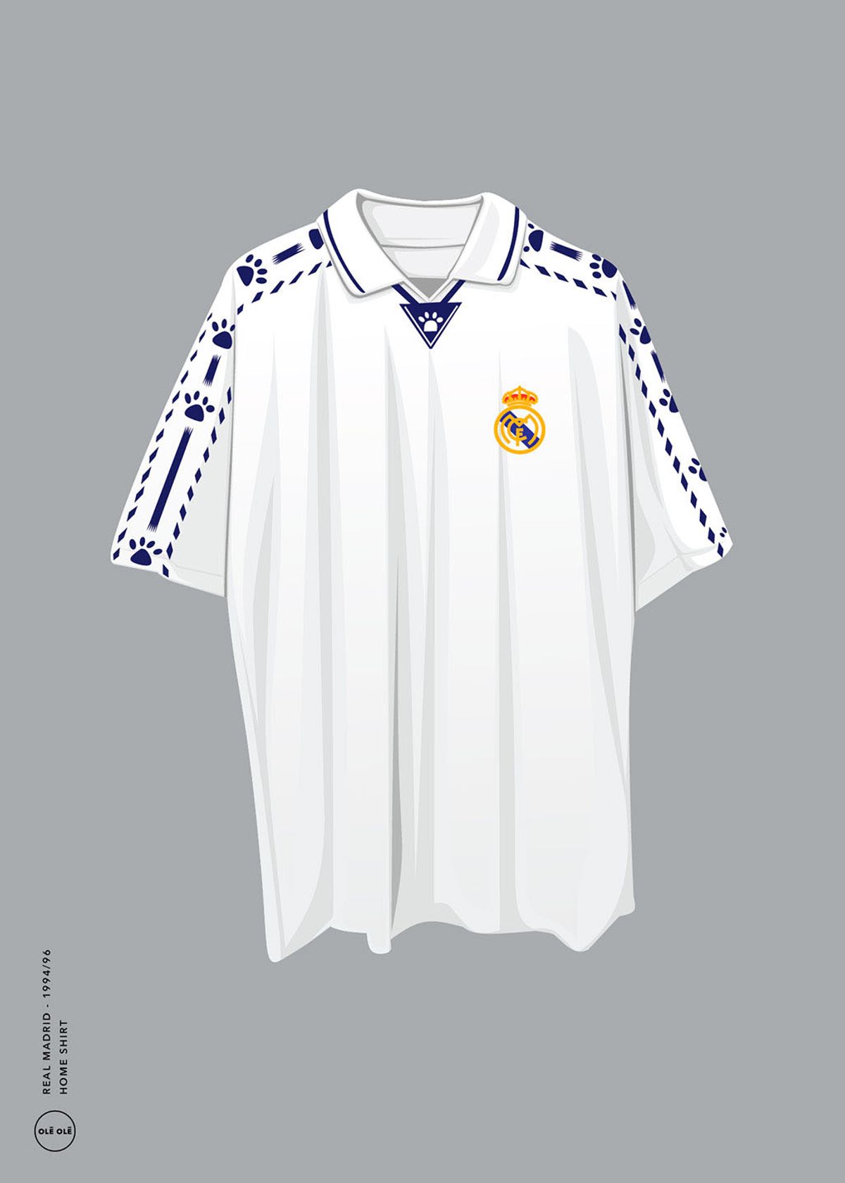 Real Madrid - Home Shirt 1994/96 af Ol? Ol?