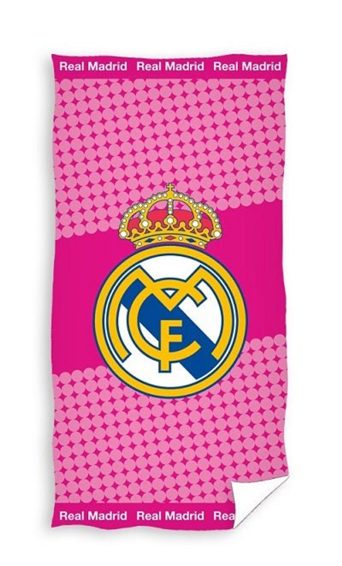 Real Madrid Pink badehåndklæde - 70x140 cm.