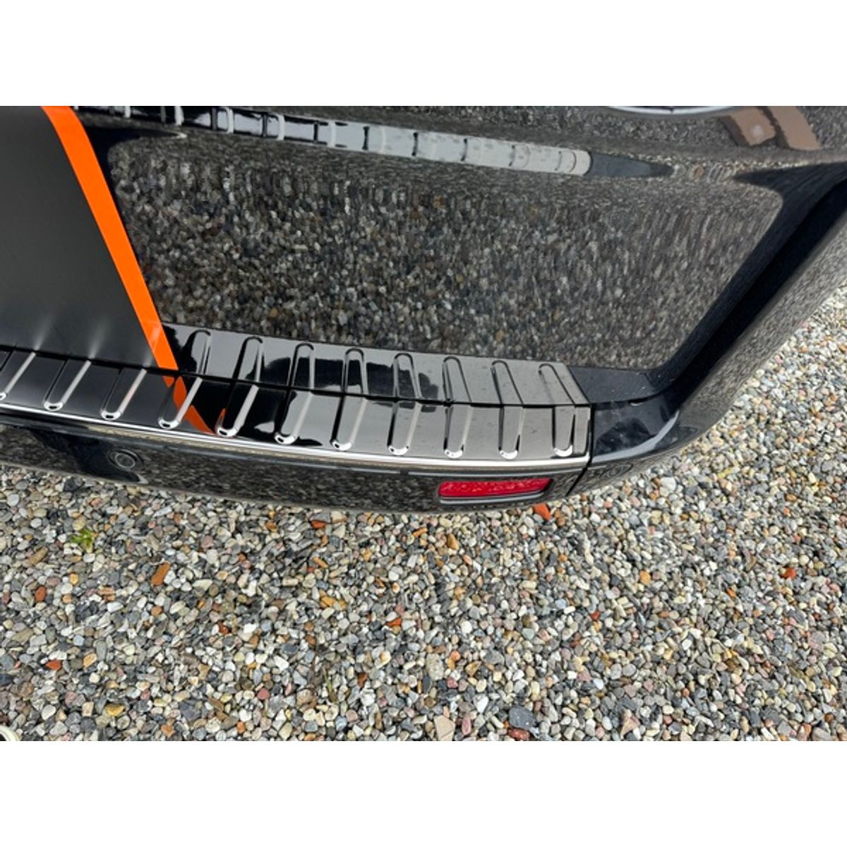 Rear Bumper Sill Cover S.Steel (Black Chrome)