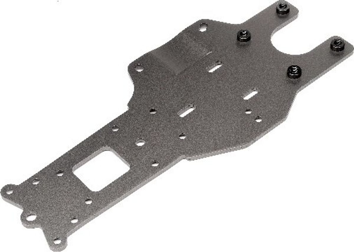 Rear Chassis Plate (gunmetal) - Hp102169 - Hpi Racing