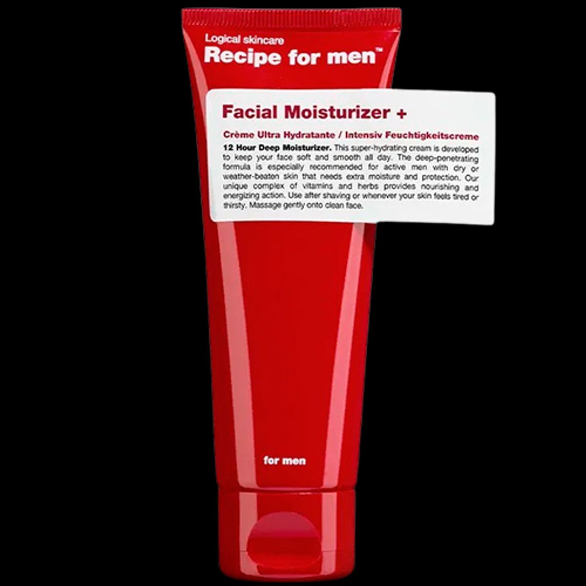 Recipe for men Facial Moisturizer+ Tør Hud (75 ml)