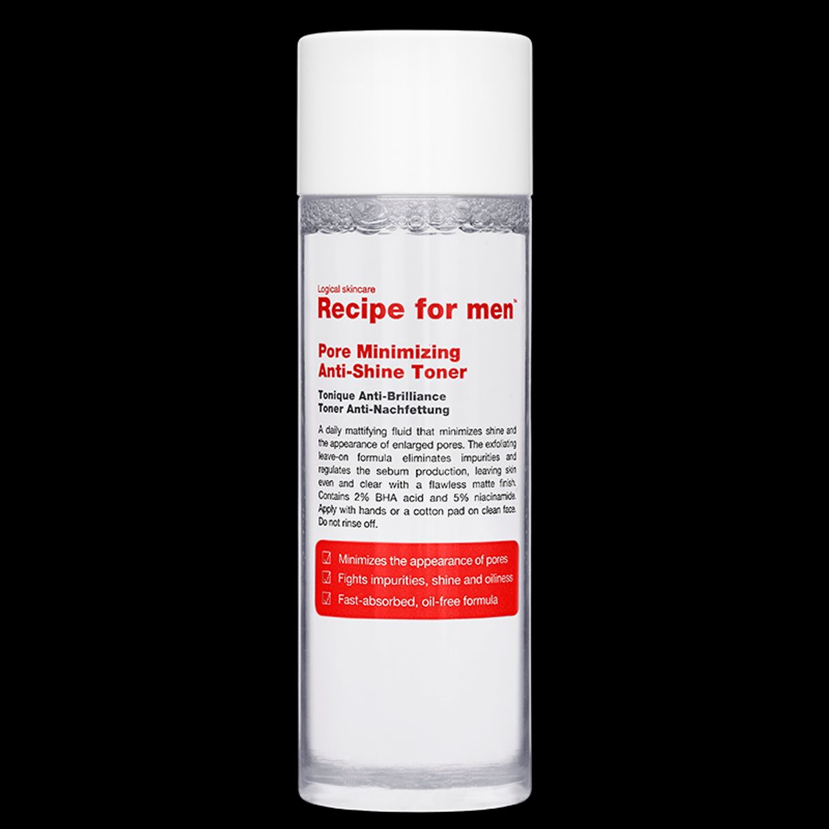 Recipe For Men Pore Minimizing Anti-Shine Toner (100 ml)