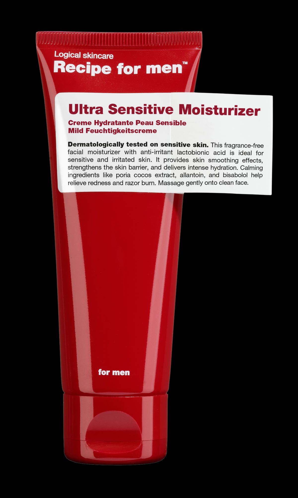 Recipe For Men Ultra Sensitive Moisturizer (75 ml)