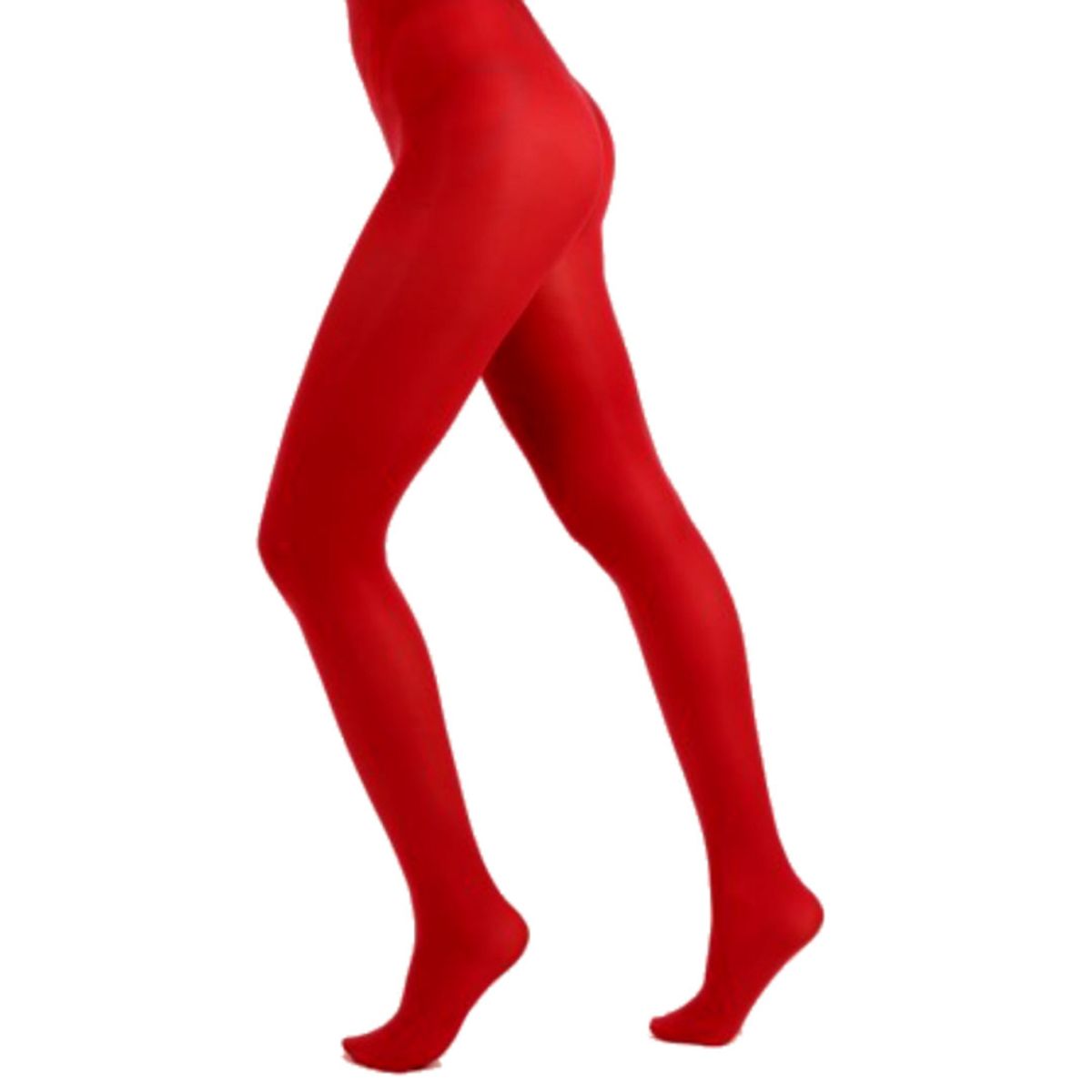 Red 50 Denier Curvy Super Stretch Strømpebukser