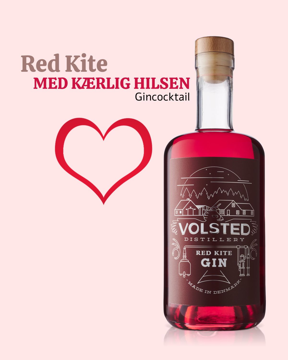 Red Kite gin - MED KÆRLIG HILSEN sæt