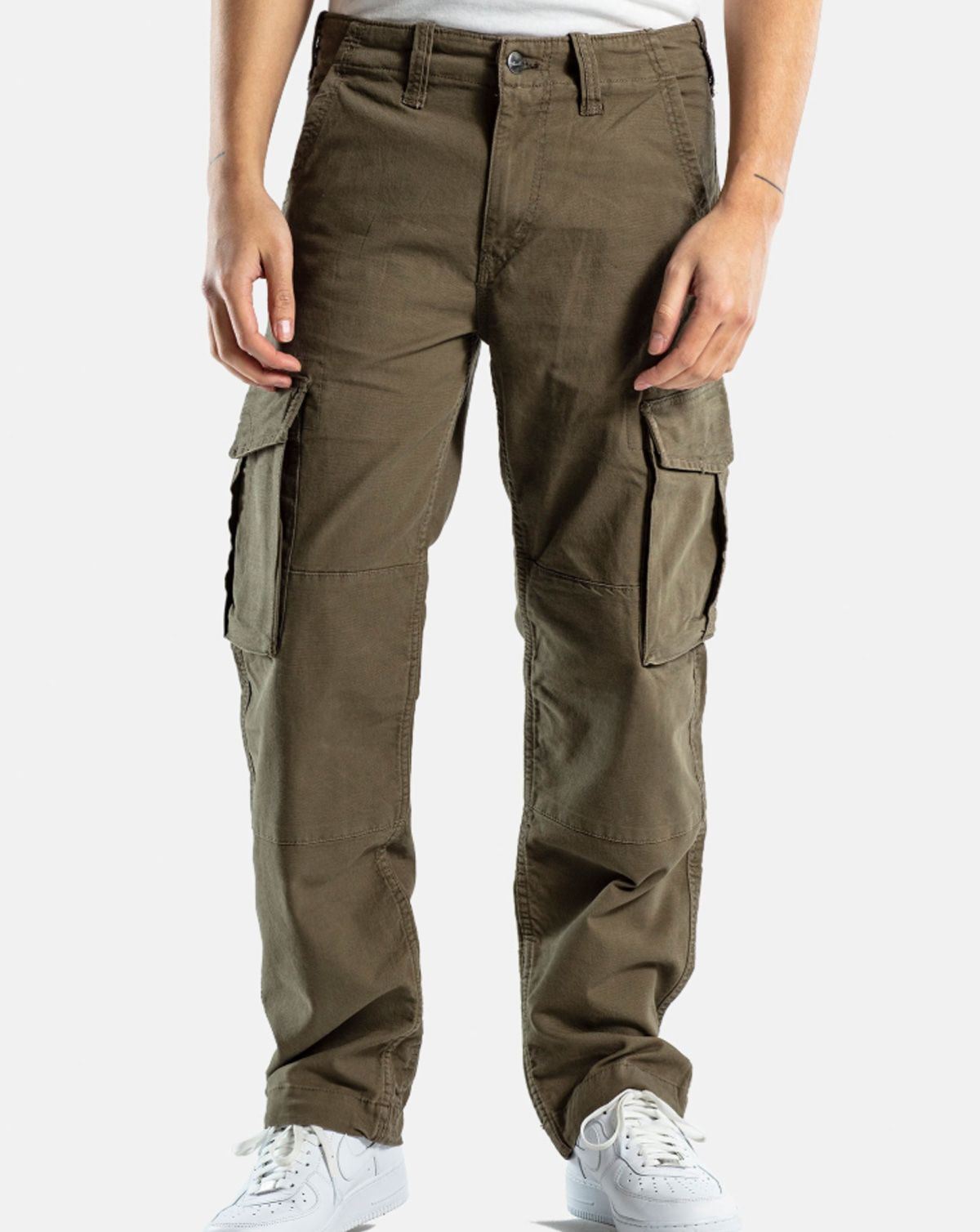 Reell Flex Cargo Pants Clay Olive Canvas W38 / L34