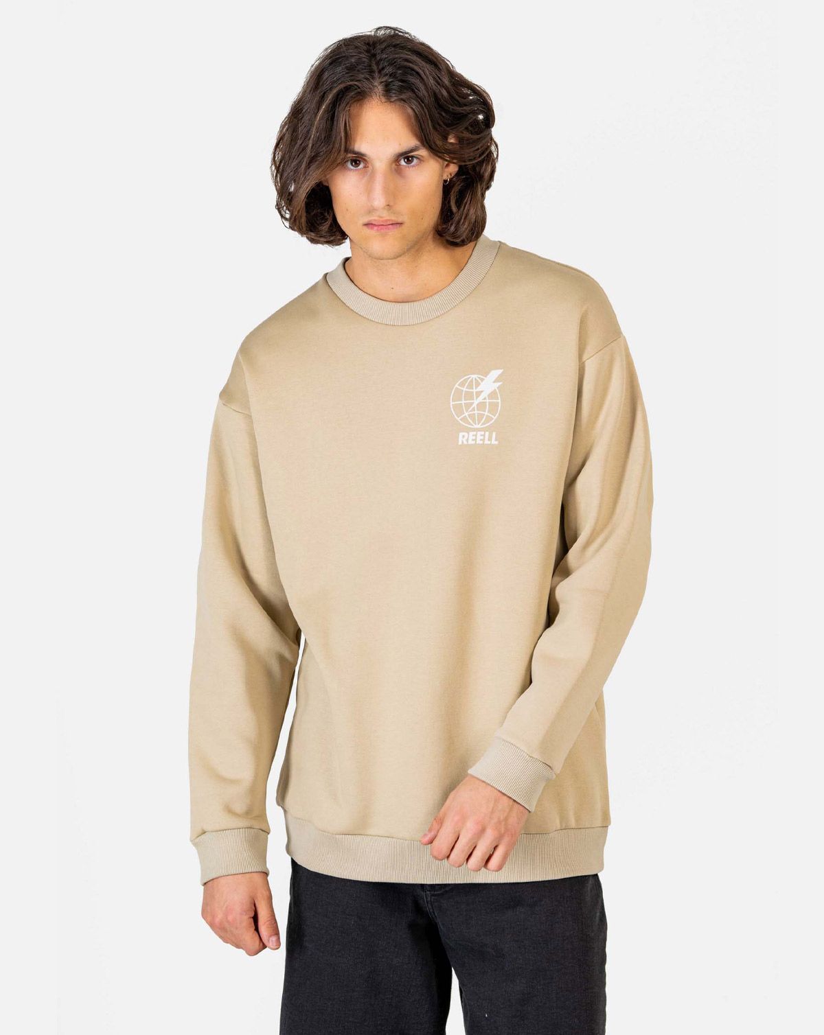 Reell Mondo Crewneck m. Rund hals Beige