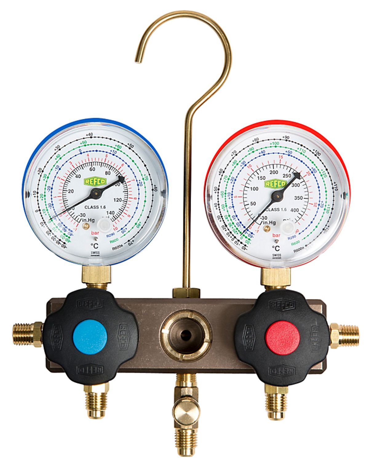 Refco BM2-8-DS-HEATPUMP Analog manifold, 2-vejs, R290, R410A, R32