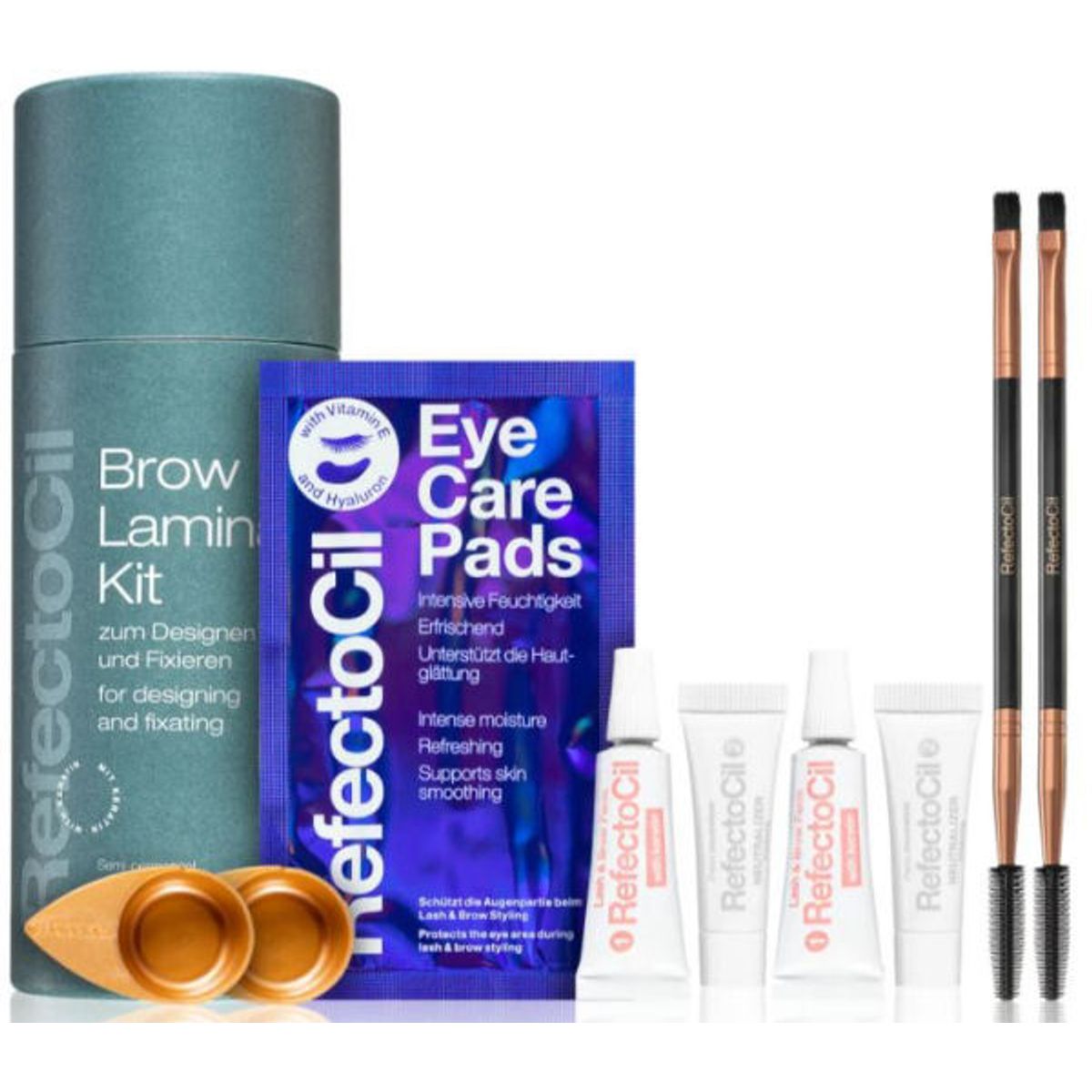 Refectocil brow lamination kit for designing and fixating semi-permanent