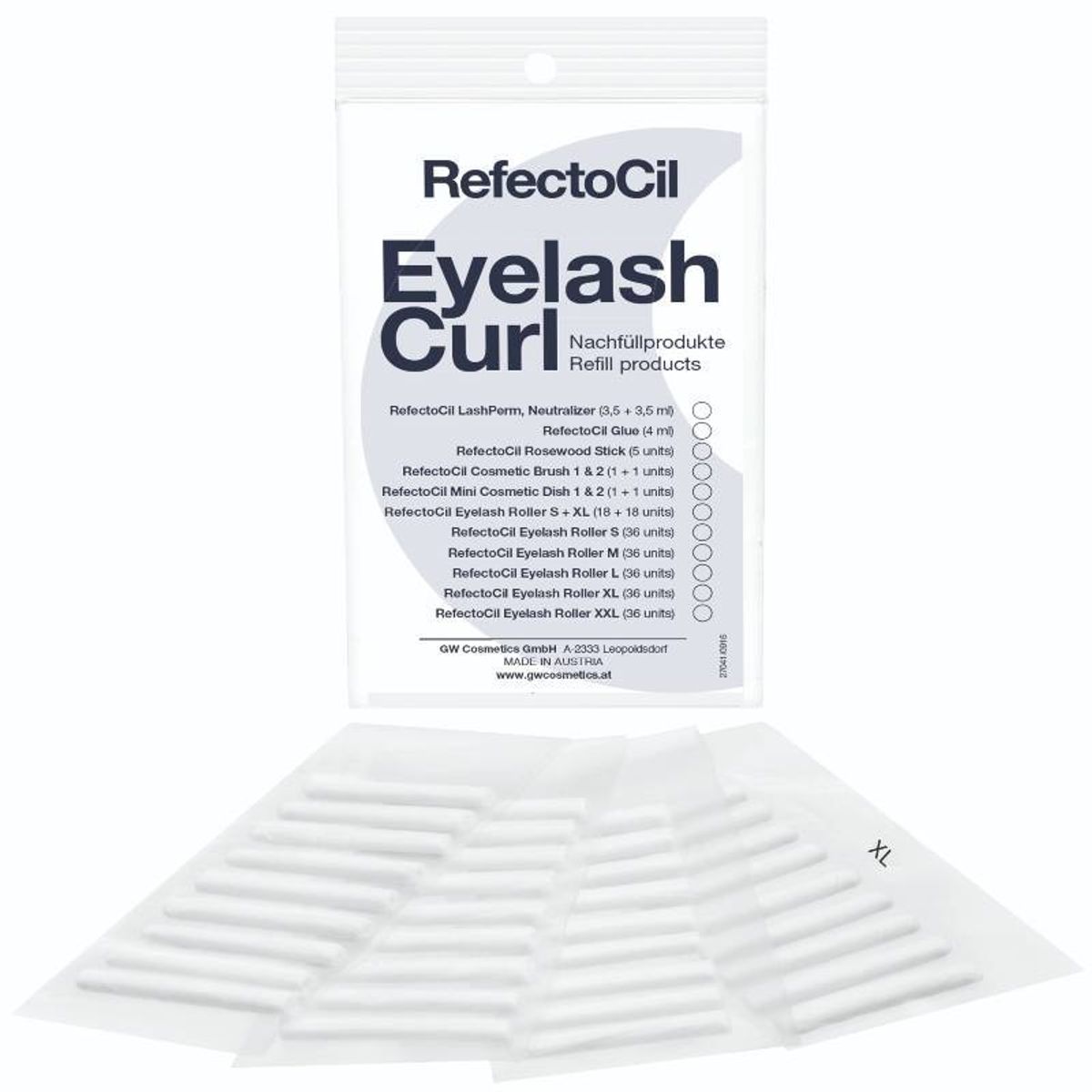 RefectoCil Eyelash Curl Refill Rollers 36 Pieces - XL