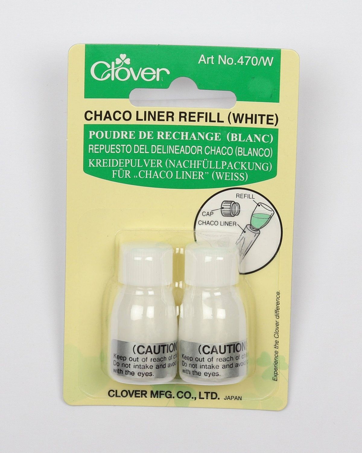 Refil til skrædderkridt (hvid)/Chaco liner fra Clover